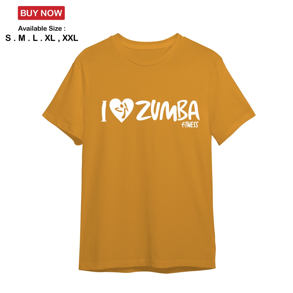 KAOS BAJU AEROBIC SENAM I LOVE ZUMBA OLAHRAGA KAOS SPORT TERLARIS