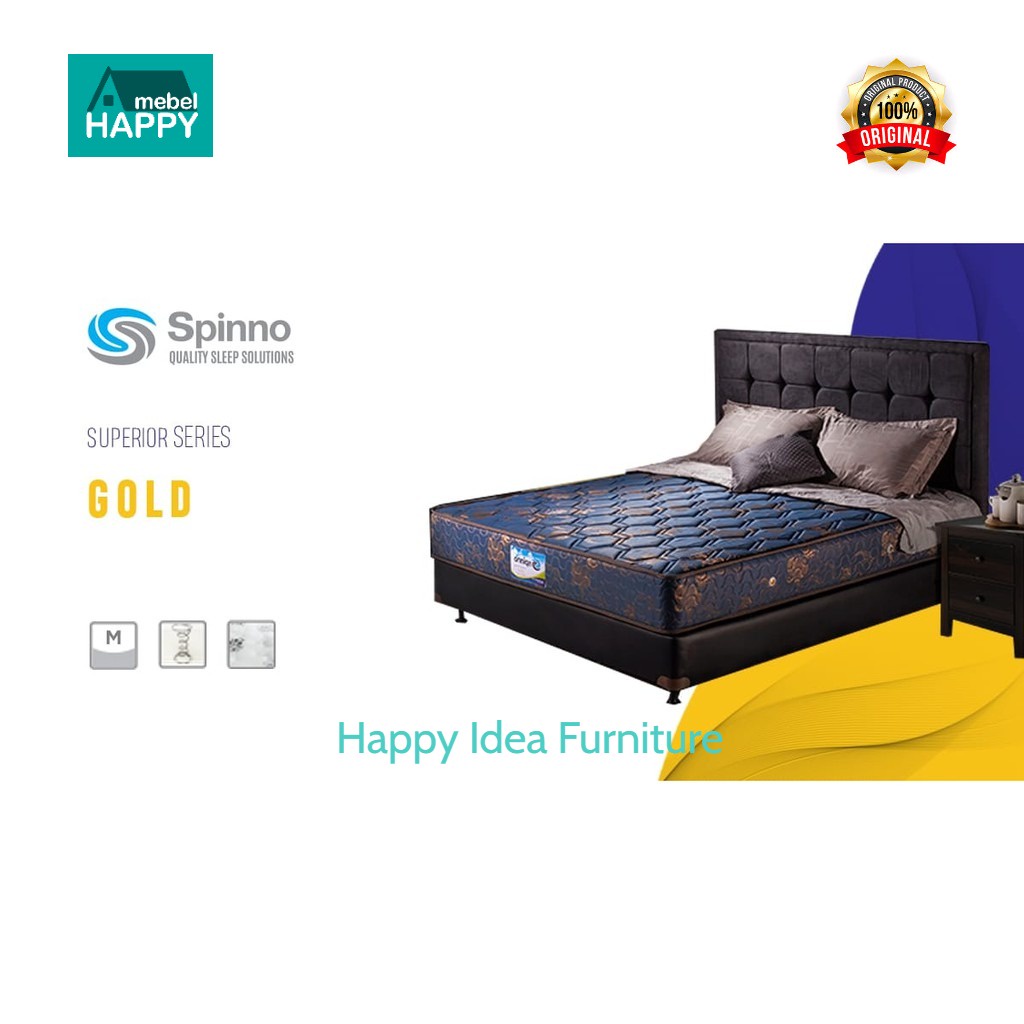 𝗛𝗔𝗣𝗣𝗬 𝗜𝗗𝗘𝗔 - SPINNO GOLD Spring Bed Jerman Teknologi Berkualitas Garansi 15 Tahun Ecoland