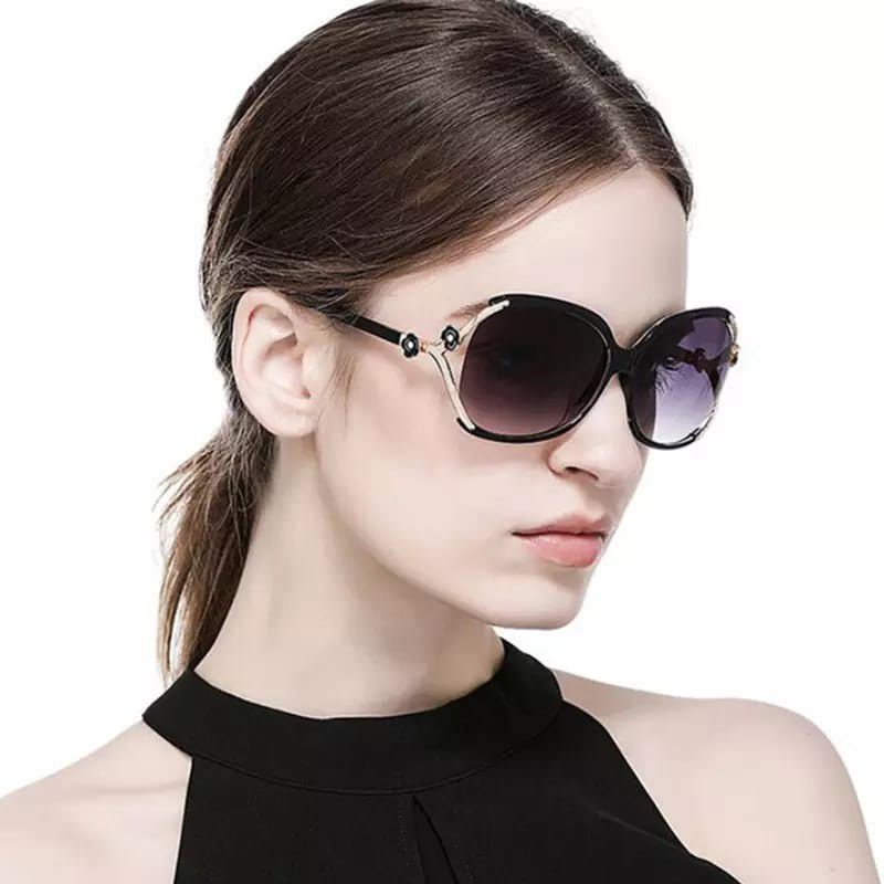 Sunglasses/Kacamata Wanita Gaya Korea Kacamata Fashion Kuil Logam Wanita/Pria unisex