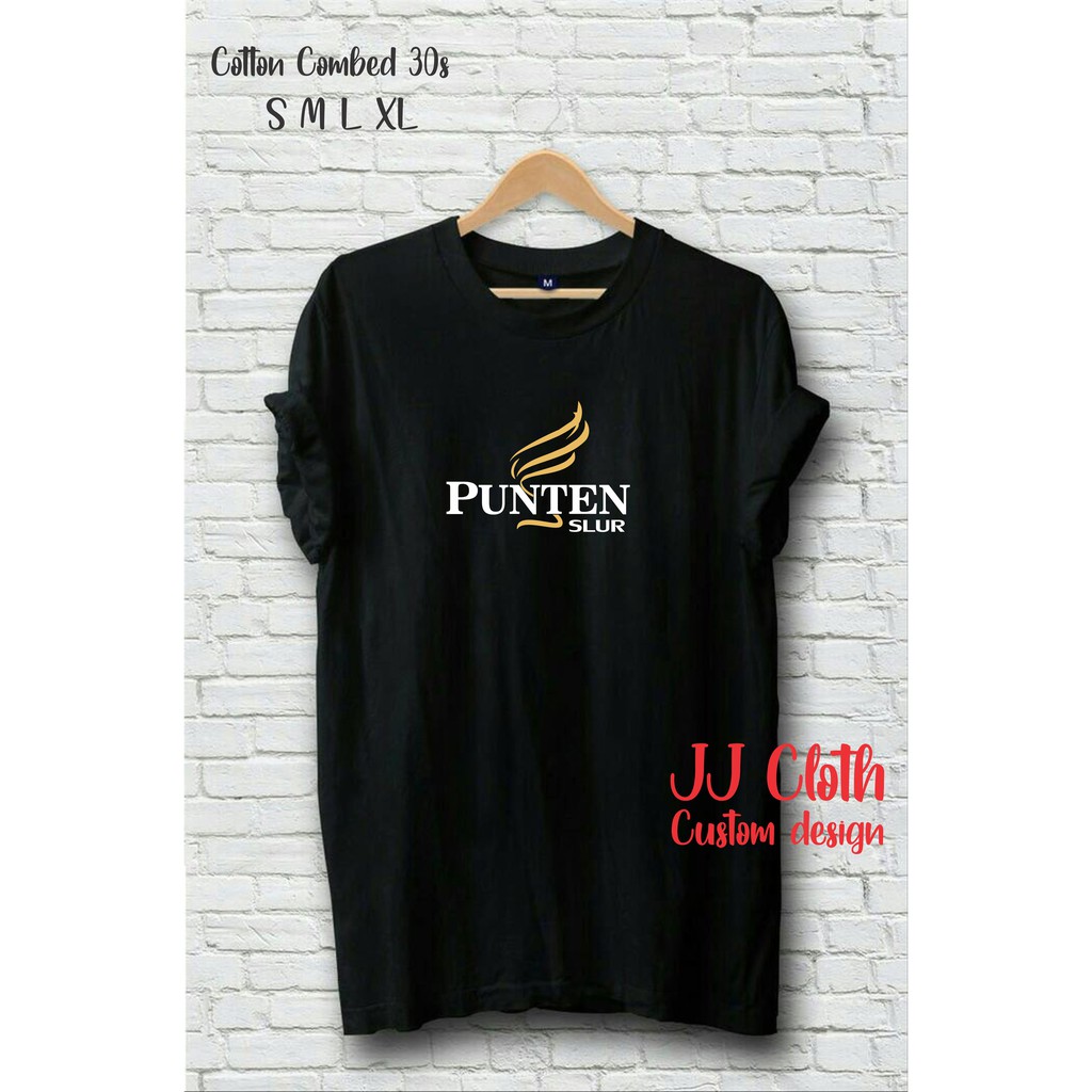 T-SHIRT BAJU KAOS DISTRO PLESETAN PANTENE PUNTEN SLUR COTTON COMBED 30S MURAH