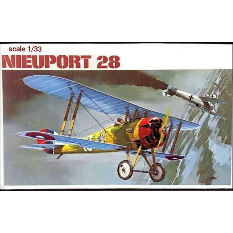 DIY Miniatur Papercraft Pesawat Nieuport 28