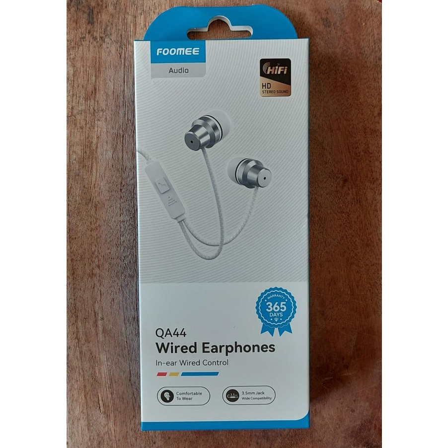 Wired earphones foomee QA44 murah