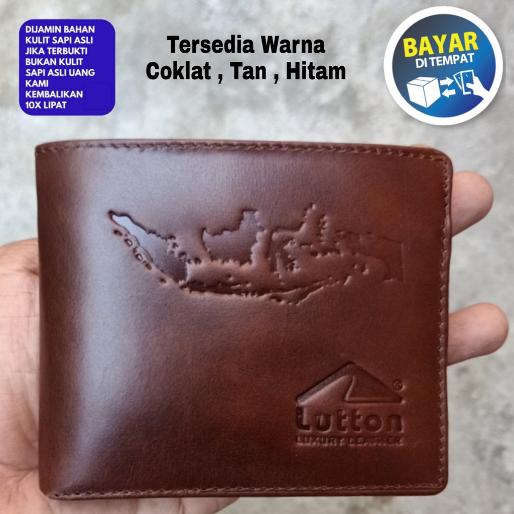 LUTTON - dompet kulit ukuran kecil - DOMPET KULIT SAPI ASLI PULL UP &amp; KULIT BUAYA