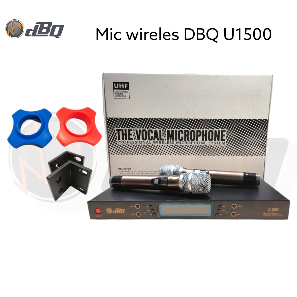 MIC MICROPHONE WIRELESS DBQ U1500 / MIC VOCAL / MIC VOKAL