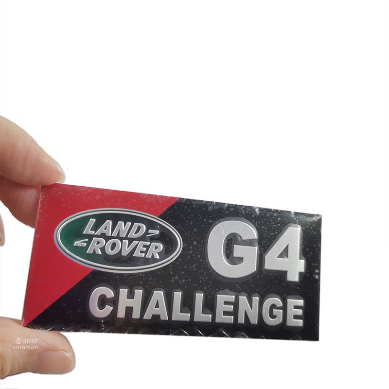 1pc Stiker Emblem Logo CHALENGE G4 Bahan Aluminum Untuk Bagasi Belakang Mobil LAND ROVER