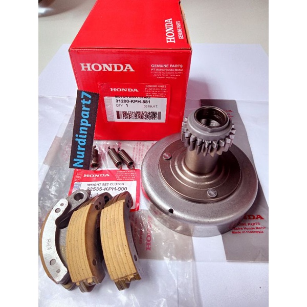 Lonceng Mangkok Ganda + Kampas Ganda Honda Supra x 125 Kharisma KPH