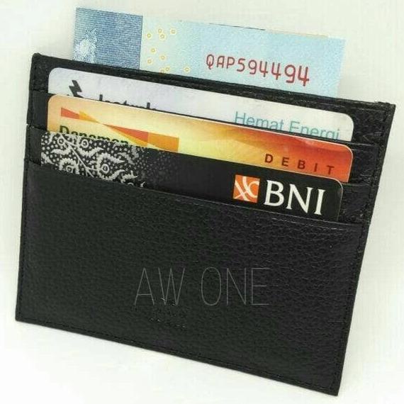 

Dompet Kulit Kartu/Card Holder Braun Buffel Pria/Wanita Tipis Terlaris