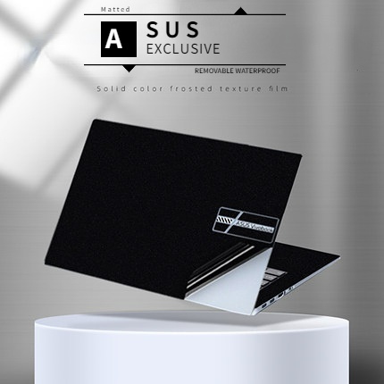 Stiker Skin Matte Hitam 3 Sisi 14 &quot;15.6&quot; 13 &quot;13&quot; 13 &quot;13&quot; Untuk ASUS Zenbook Vivobook Vivobook A441 F441 X441 A441 K441 Fl5000 V4500 Fl5000 Fl4600