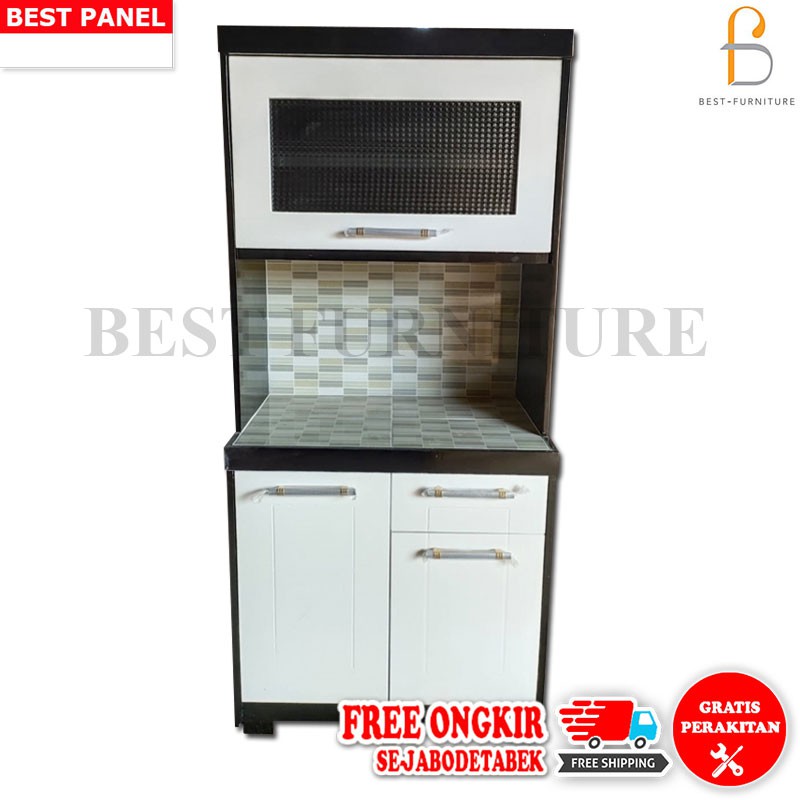 GRATIS ONGKIR &amp;RAKIT Best LS ORION Rak Piring Rak Dapur Kitchen Set Lemari Sayur Minimalis Multiplek