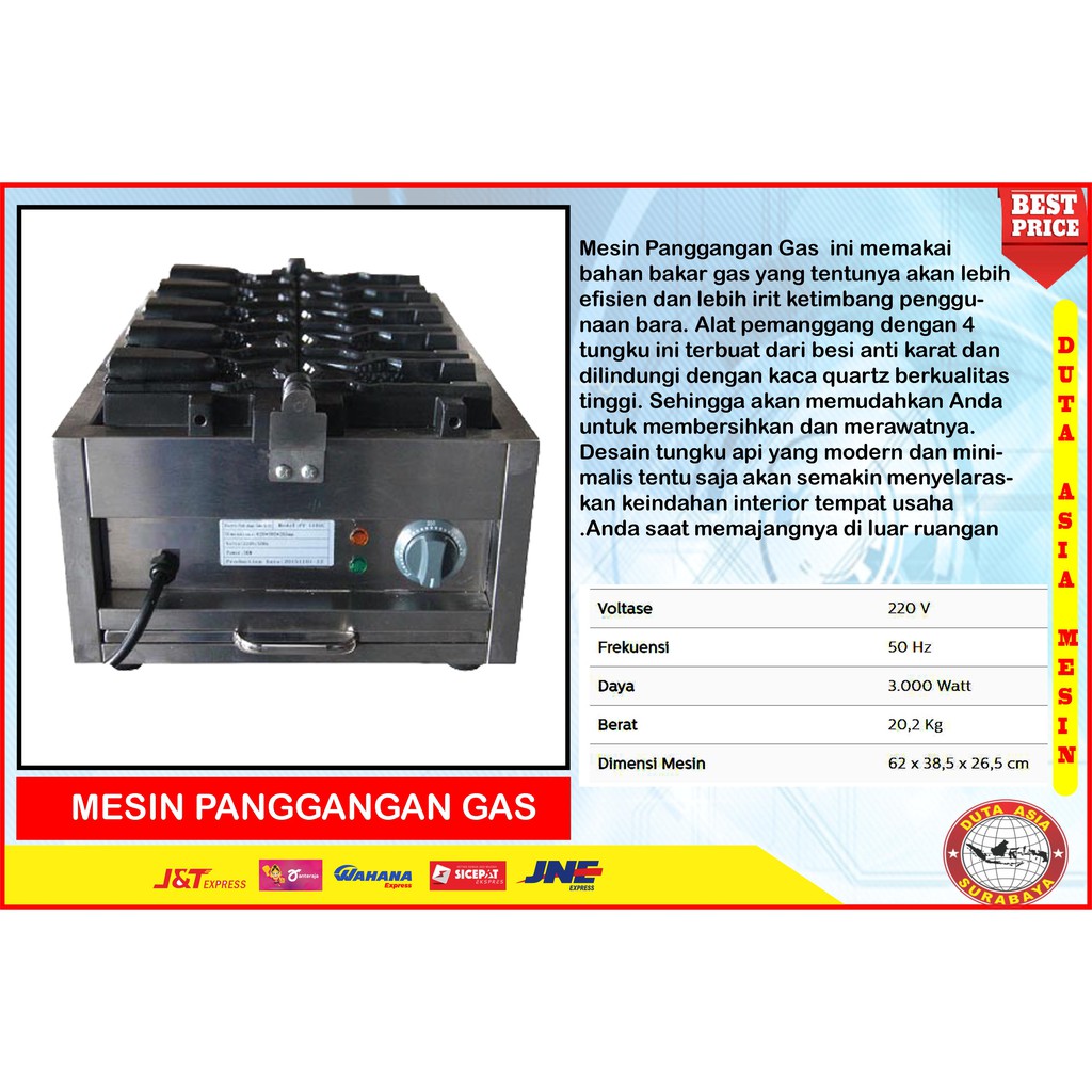 MESIN PEMBUAT WAFFLE BERBENTUK IKAN