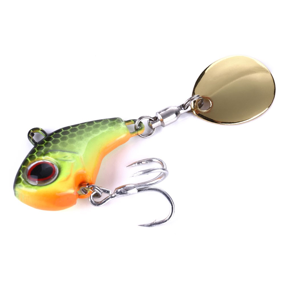 HENGJIA 1Pcs 9G/14G/16G/22G Umpan Pancing Metal Lead VIB Jig Swimbait Fishing Lure Ikan Wobbler Kail With Sequins