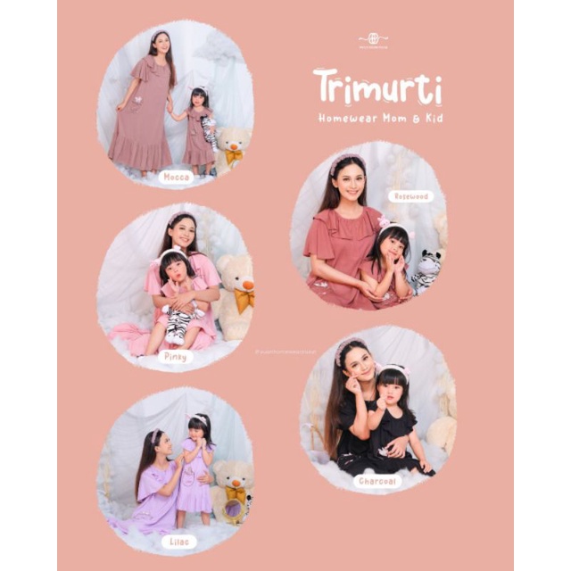 TRIMURTI HOMEWEAR MOM & KIDS BY PUAN || PO READY SEPTEMBER