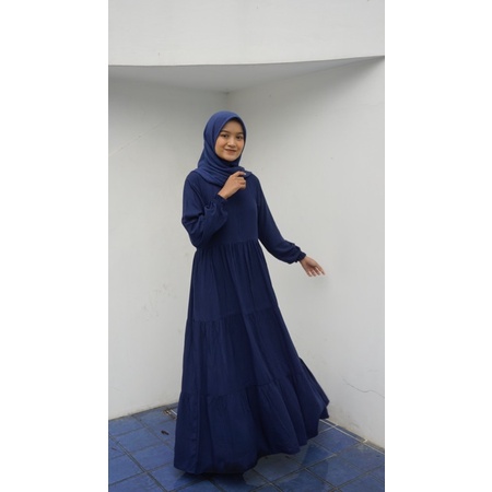 GAMIS RAYON SABRINA SUSUN 3(COD)RAYON VISCOS POLOS/TIKTOK VIRAL/DRESS TERBARU KEKINIAN