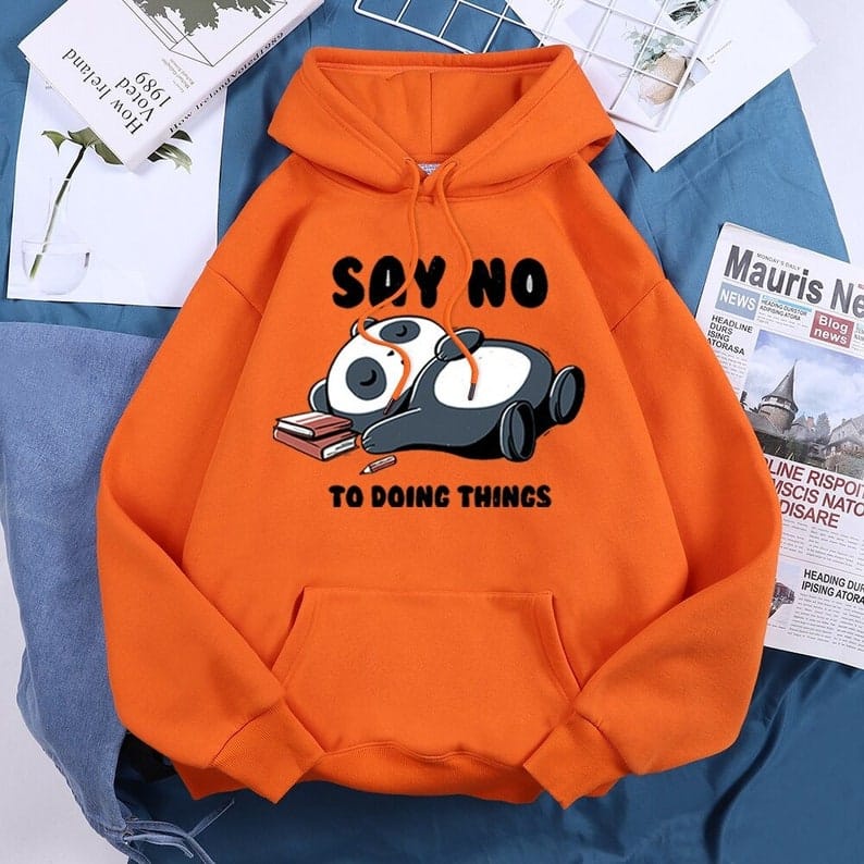 Sweater Hoodie Say No || Jumper hoodie Say No M-XL ( Pria &amp; Wanita )