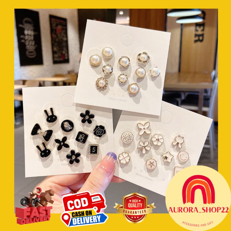 [COD] 10 pcs Bros Pin Kancing Tusuk Import Lepas Pasang Praktis Pin Tusuk Baju Dagu Aksesoris Fashion Ala Korea