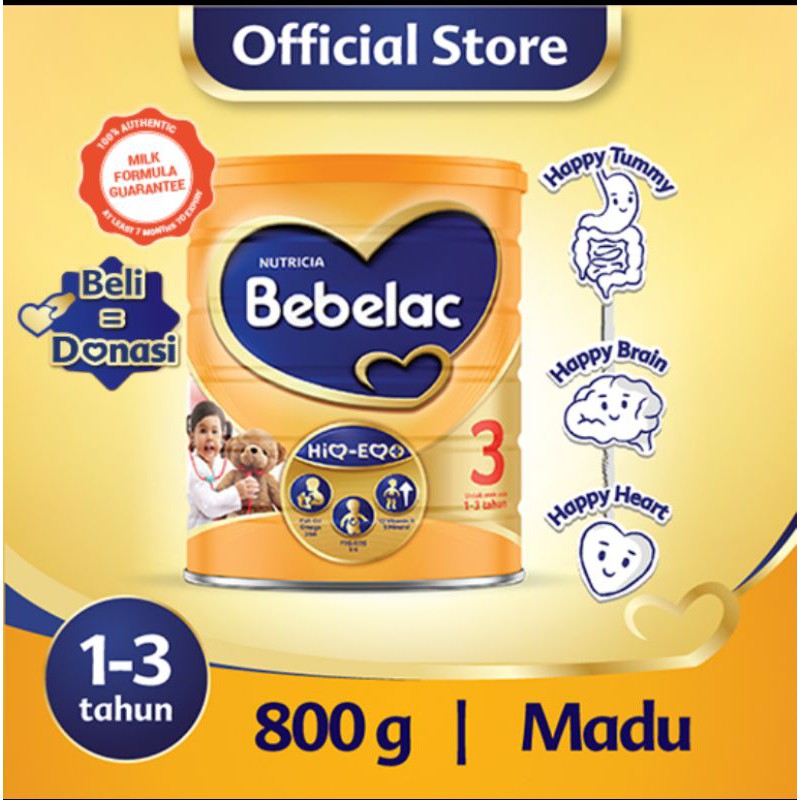 

BEBELAC 3 MADU 800gr