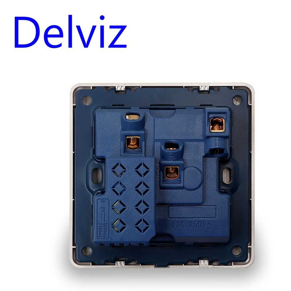 TD - SKT Delviz Stop Kontak Universal UK EU US 5 Hole On Off Switch - DZ-E2-11