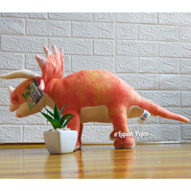 Boneka Dinosaurus TRICERATOPS &amp;  STEGOSAURUS