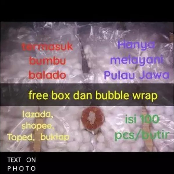 

cimol siap goreng (100 pcs/butir)