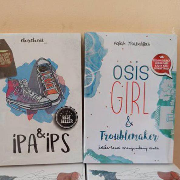 {Original} PAKET 2 NOVEL WATTPAD OSIS GIRL & TROUBLEMAKER - IPA & IPS ♦♥