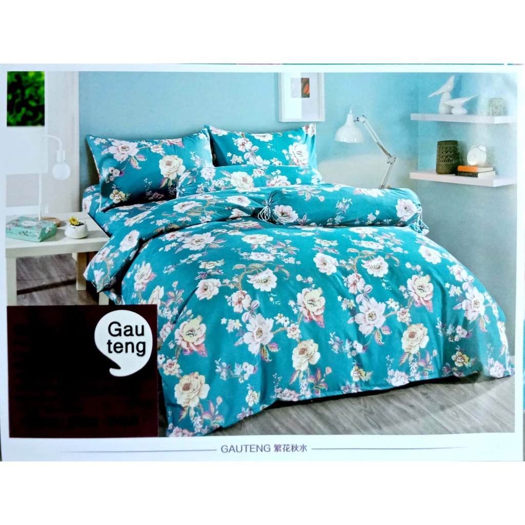 @myhome - SQ053 QUEEN SIZE - Sprei Katun Motif Floral / Sprei Import / Sprei Batam /  Sprei Cantik