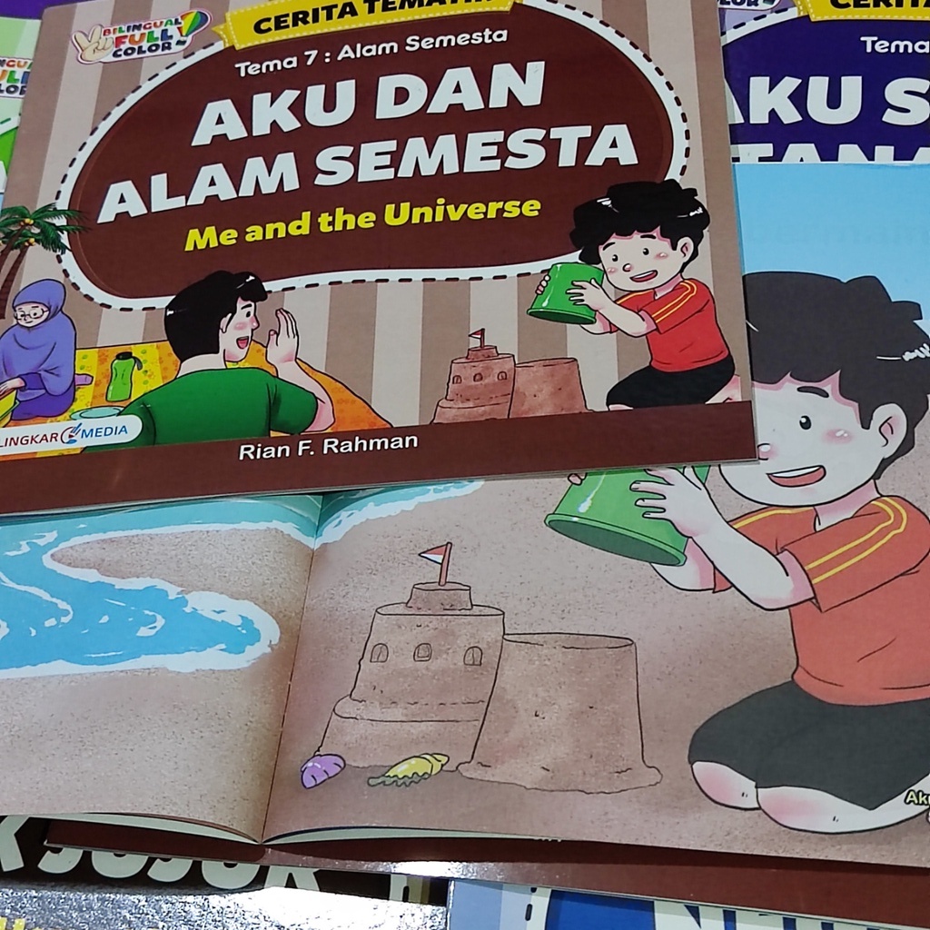 CERITA TEMATIK Buku Cerita Anak Bilingual Bahasa Inggris Moral-Aku dan Alam Semesta