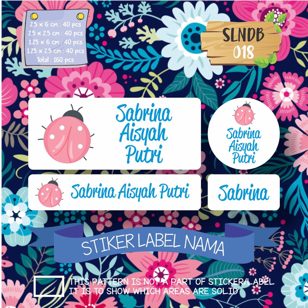 

stiker label nama anak waterproof ballerina kartun lucu owl SLNDB 018