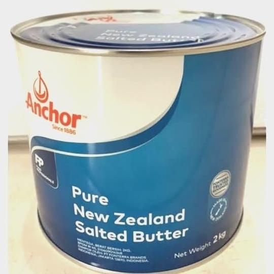 

(BISA COD) ANCHOR Pure New Zealand Salted Butter 2kg Mentega Fonterra Wangi Enak GRATIS ONGKIR Kode 1312