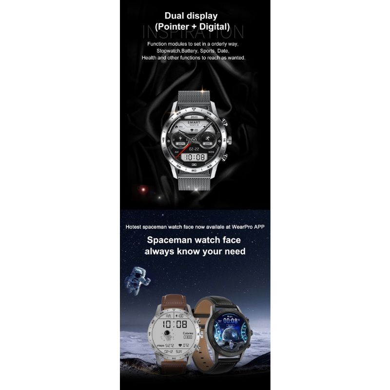 ertafina KK70 DT70 Smart Watch Full Touch Screen Heart rate Monitor BT Call Smartwatch