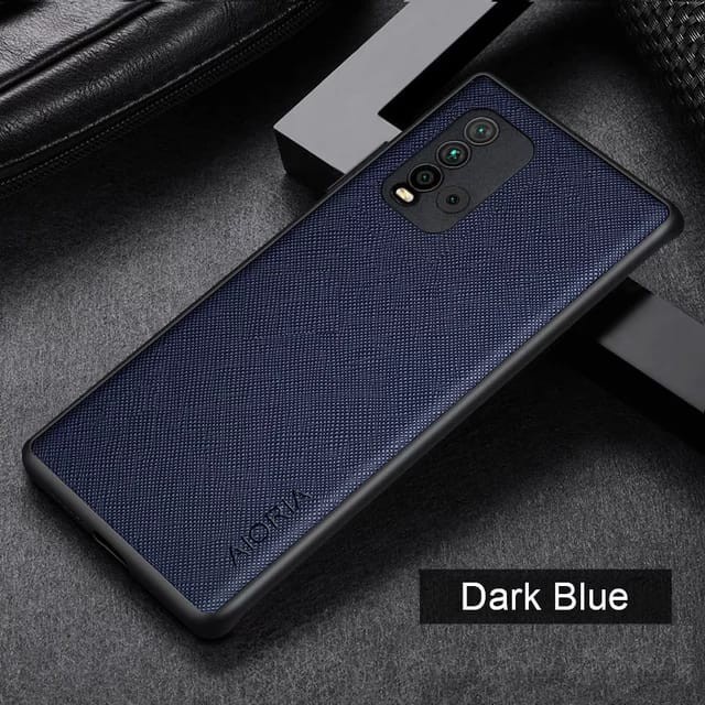 OPPO A55 / A55 4G SOFT CASE CANVAS CROSS PATTERN COVER SOFTCASE SILICONE - BLACK