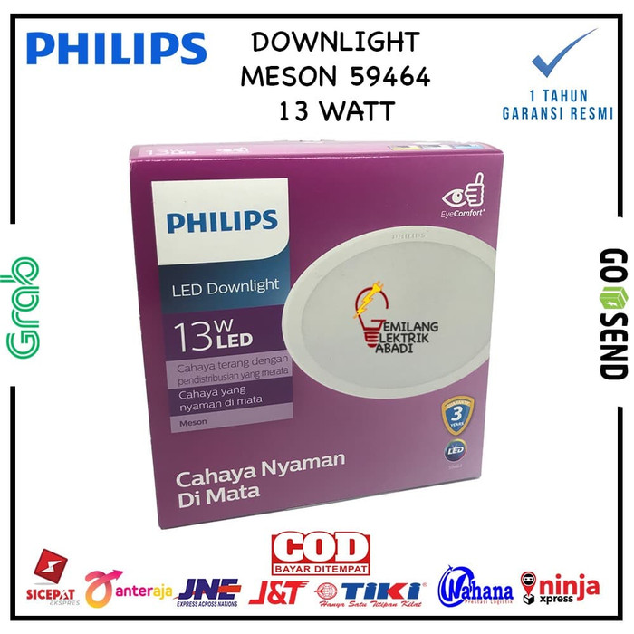 DOWNLIGHT LED PHILIPS 13 WATT TIPE MESON / 59464 EYECOMFORT INBOW - KUNING