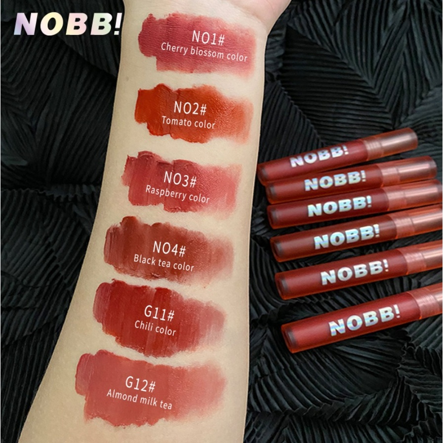 [BPOM] 100 % Original NOBB! Lip cream lembab velvet finish lip cream + Air Matte Velvet Lip Cream Long Lasting Lip Gloss Waterproof