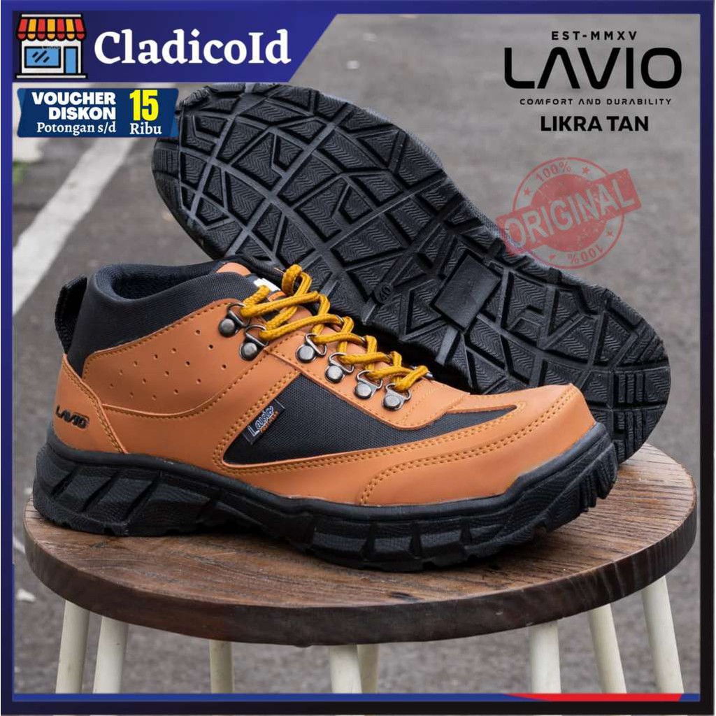 SEPATU SAFETY BOOT PRIA SEFTY SHOES UJUGN BESI SEPTI KERJA LAPANGAN PROYEK OUTDOOR BOOTS LAVIO LIKRA