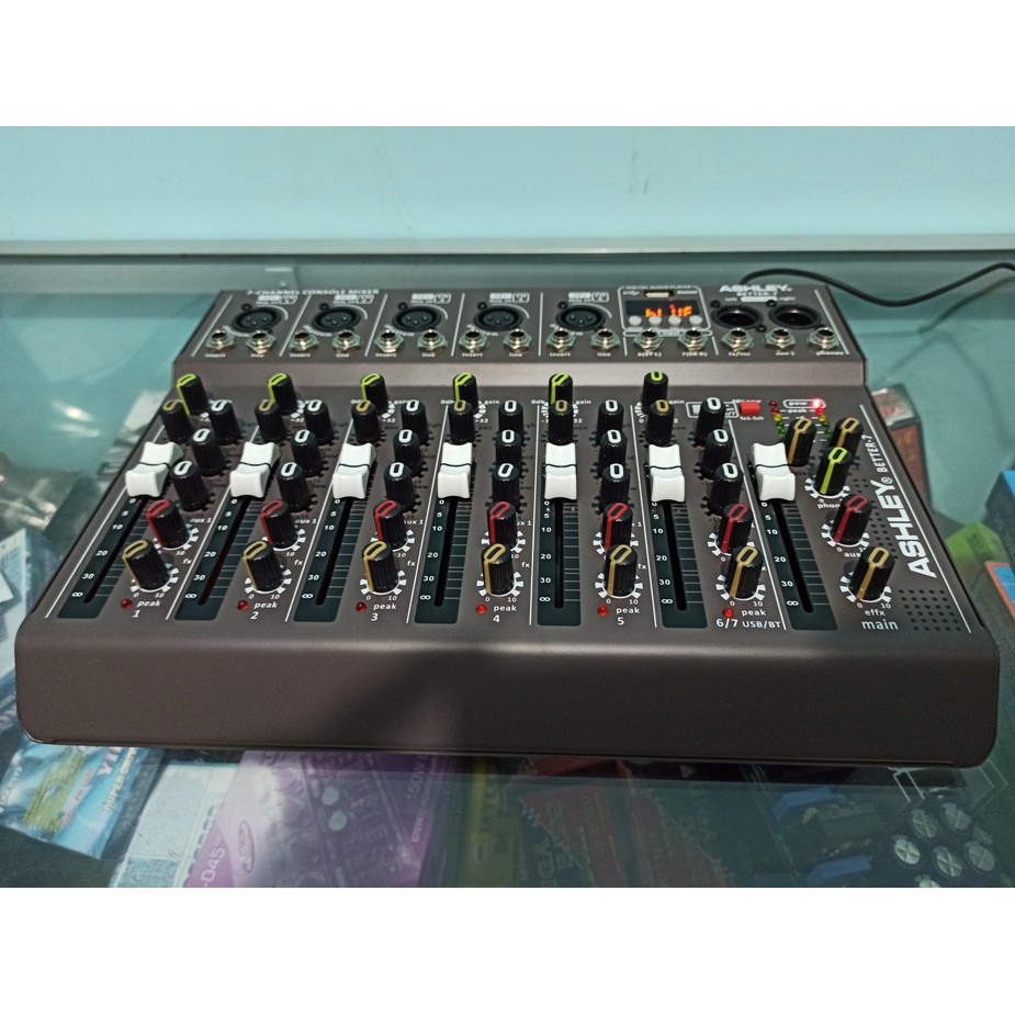 MIXER 7CHANNEL LIVE BLUETOOTH USB MP3 ASHLEY BETTER7 ORIGINAL new