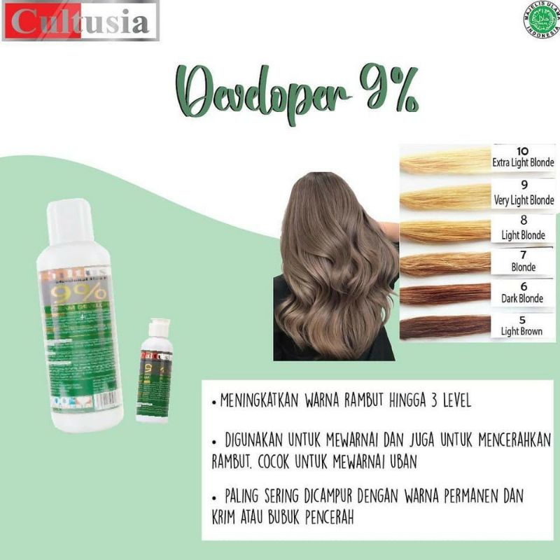 Cultusia Hair Color Cream Developer 9 % 100 ML