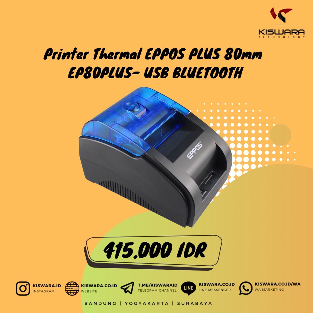 Printer Thermal EPPOS PLUS 80mm EP80PLUS - USB BLUETOOTH Resi Shopee Marketplace