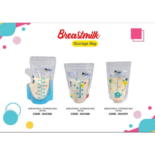 Dodo Breastmilk Storage Bag Kantong Asi 250ml / 30pcs