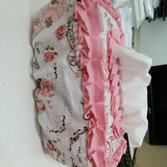 Tempat Tissue Travel Motif Shabby Chic Pink