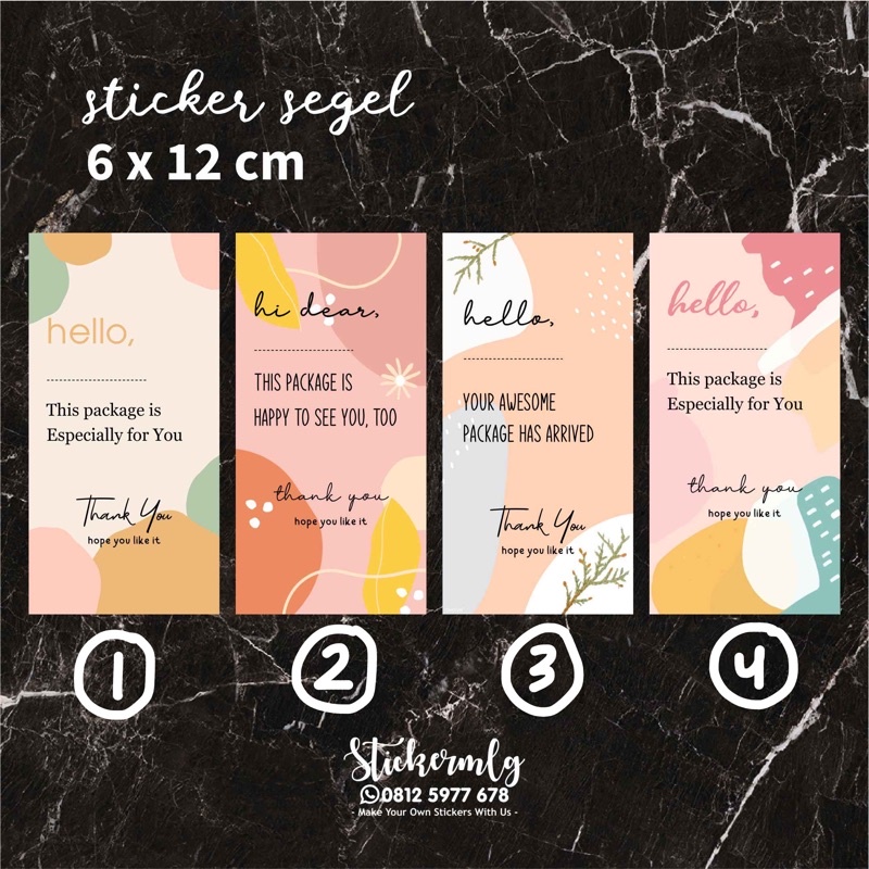 

STICKER SEGEL / SEAL STIKER PACKAGING THANK YOU 02