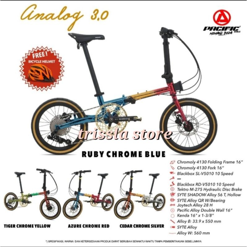 Sepeda Lipat 16" PACIFIC ANALOG 3.0