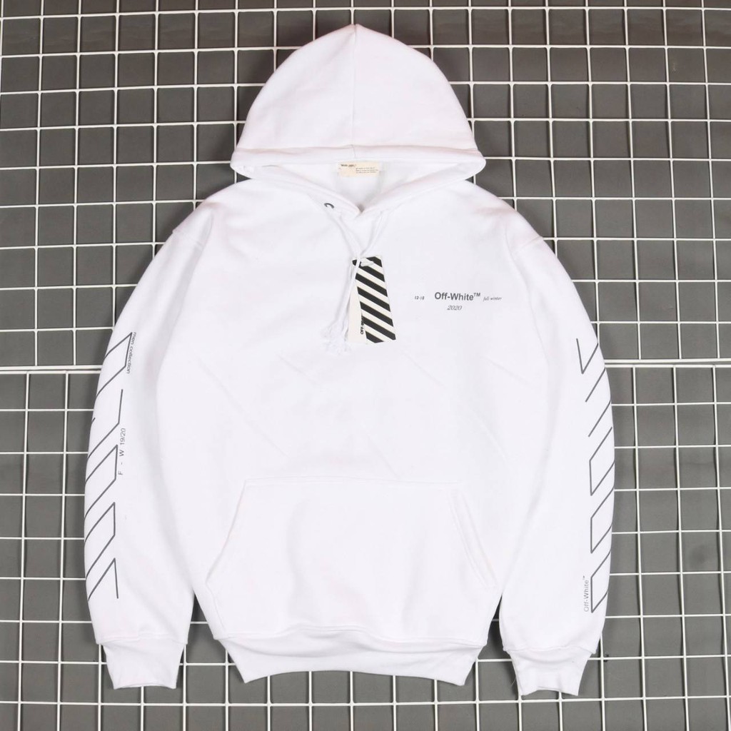 Jaket Hoodie OFF WHT DIAGONAL UNFINISHED – Edition Trendy Casual Unisex Good Brand Quality Stylish