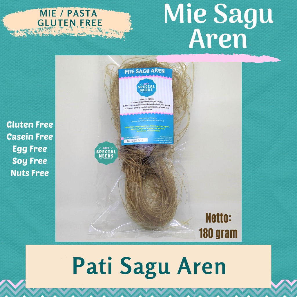 

Mie Sagu Aren 145g - Mie Gluten Free - Diet Special Needs