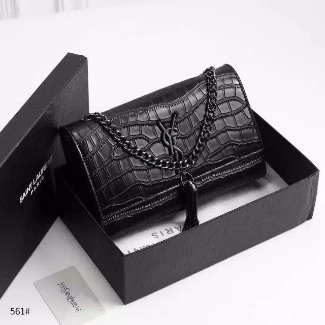 YSL Kate Tassel Chain Bag Croco #561