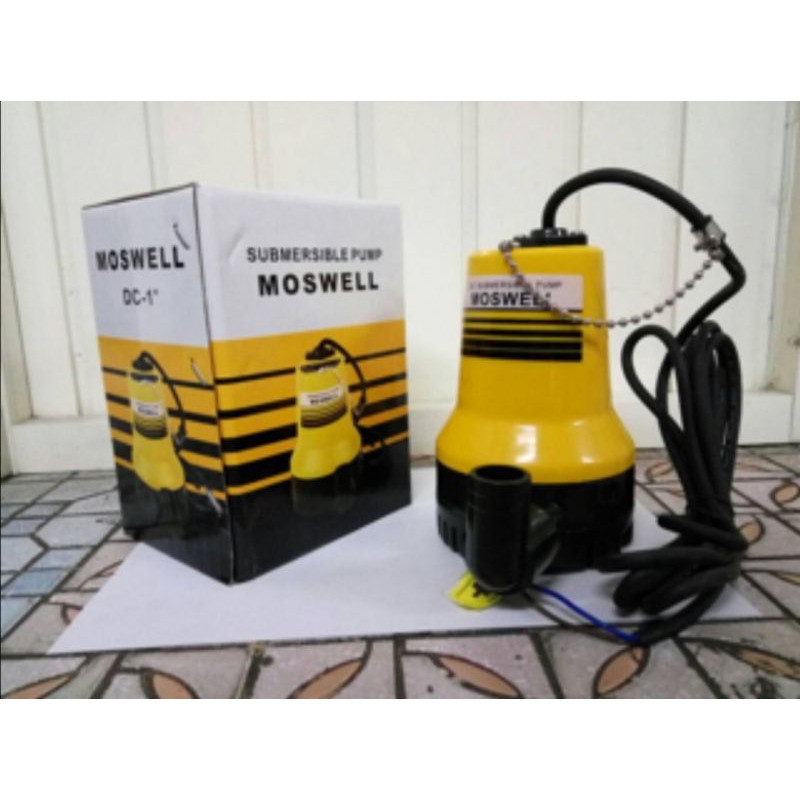 Pompa Air Celup Moswell Tenaga Aki DC 12 Volt