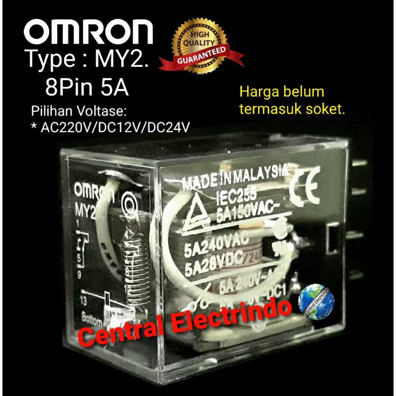 Relay Omron MY2 8Pin 5A.