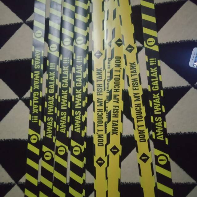 stiker aquarium predator fish /stiker ikan galak / stiker iwak galak