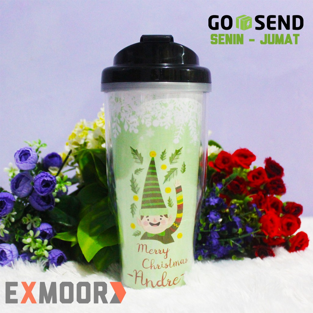 Hadiah Natal Tumbler Christmas Kurcaci Request Nama