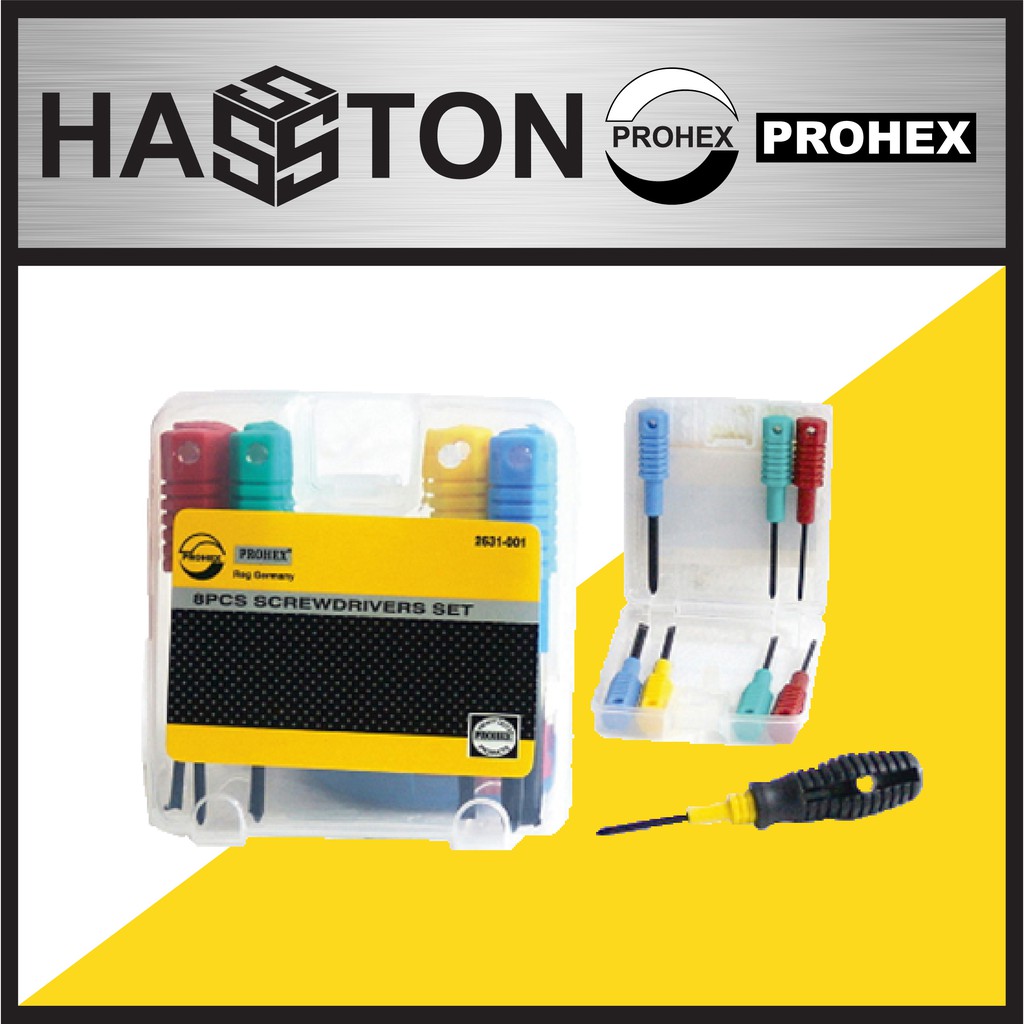 

HASSTON Obeng Set 8Pcs (2631-001)