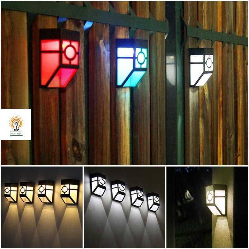 Lampu Solar Taman tenaga Surya Lampu Dinding LED /Lampu Hias Dinding Solar Wall 2LED