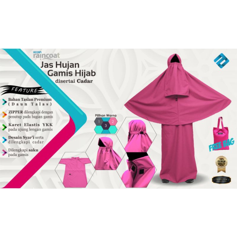 JAS HUJAN MANTOL GAMIS JILBAB CADAR SYAR'I